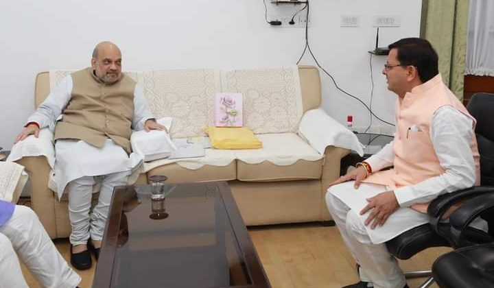 मुख्यमंत्री पुष्कर सिंह धामी ने प्रधानमंत्री नरेंद्र मोदी और गृहमंत्री अमित शाह से की मुलाकात, सामने रखी यह बातें