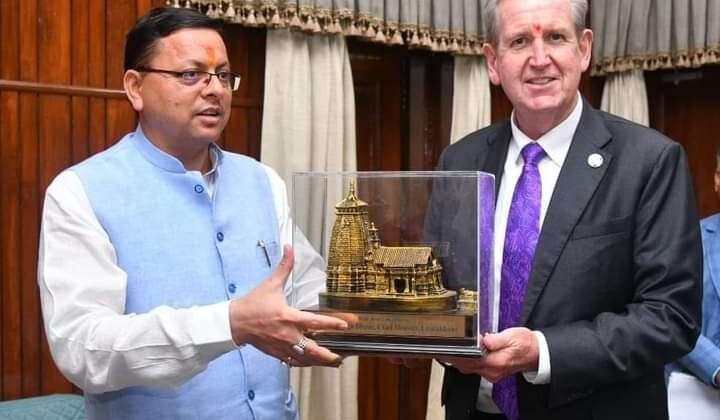 Uttarakhand- सीएम धामी से आस्ट्रेलिया के उच्चायुक्त ने की भेंट….. जताई सहयोग की इच्छा