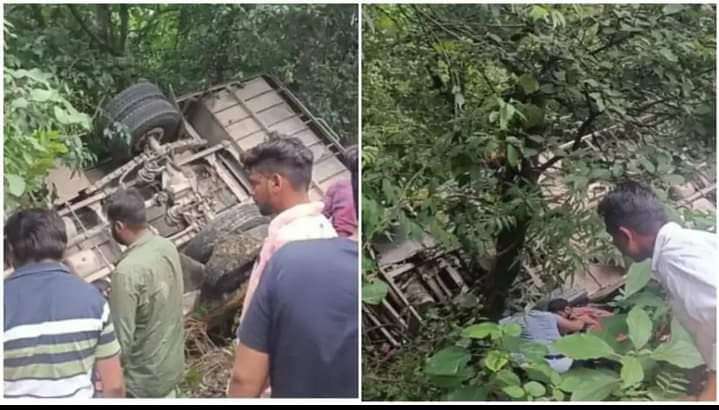 *big breaking:- हल्द्वानी से अल्मोड़ा आ रही बस पलटी, यात्री घायल*