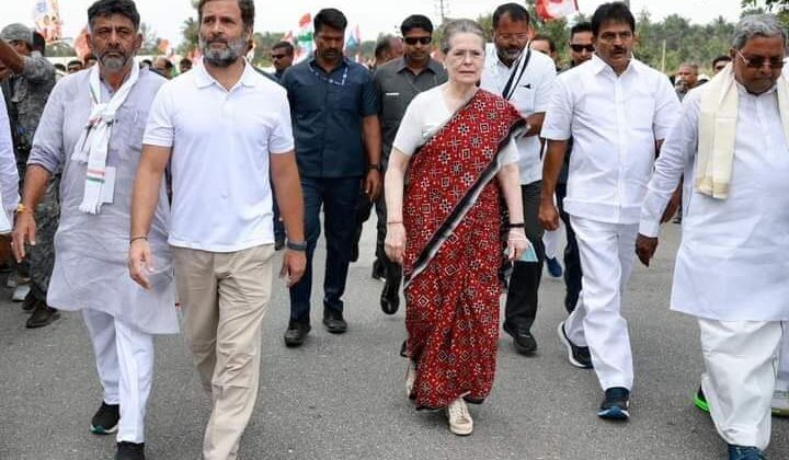 ‘भारत जोड़ो यात्रा’ से जुड़ी कांग्रेस अध्यक्ष सोनिया गांधी