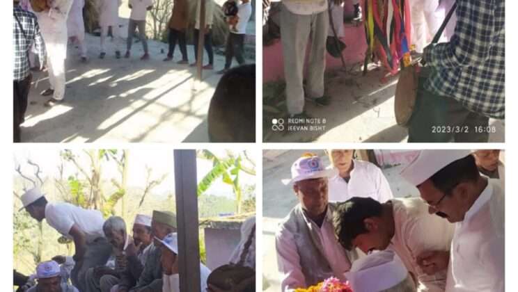 अल्मोड़ा -: होली एकादशी के अवसर पर चीर बंधन होली गायन का आयोजन