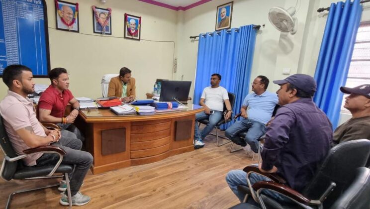 भारतीय जनता पार्टी के शिष्टमंडल ने गैस गोदाम रोड के सुधारीकरण की उठाई मांग, प्रांतीय खंड के अधिशासी अभियंता से मुलाकात