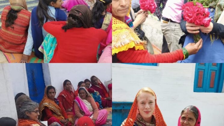 अल्मोड़ा -: आजीविका के कार्यों का किया गया निरीक्षण, मेहमानों ने खाया कुमाऊनी भोजन