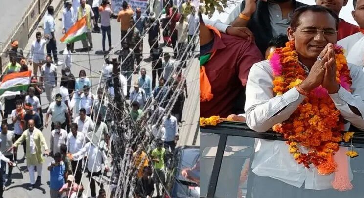 राजस्व गांव की मांग को लेकर सड़कों पर जनसैलाब, विधायक पर लगाए गंभीर आरोप