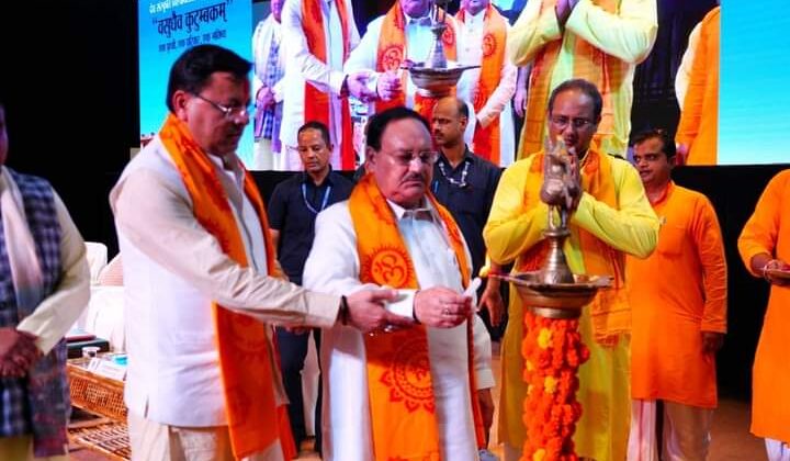 हरिद्वार पहुंचे भाजपा राष्ट्रीय अध्यक्ष जेपी नड्डा