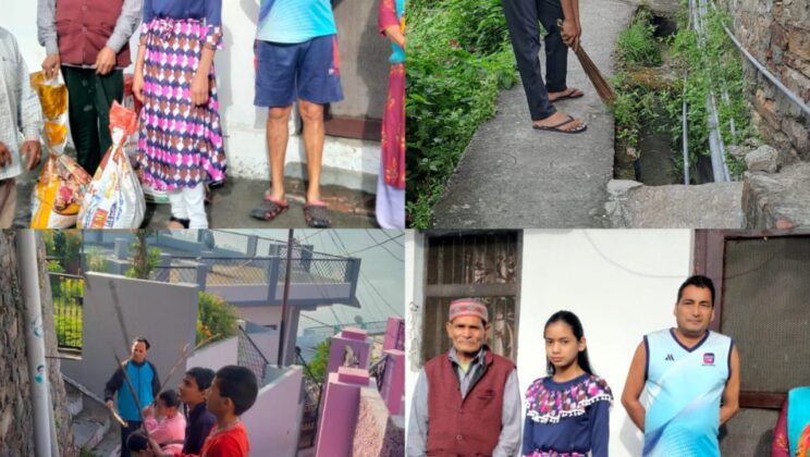 अल्मोड़ा -: अवनि बिष्ट ने अपने जन्म दिवस पर चलाया स्वच्छता अभियान, कि जरूरतमंदों की मदद