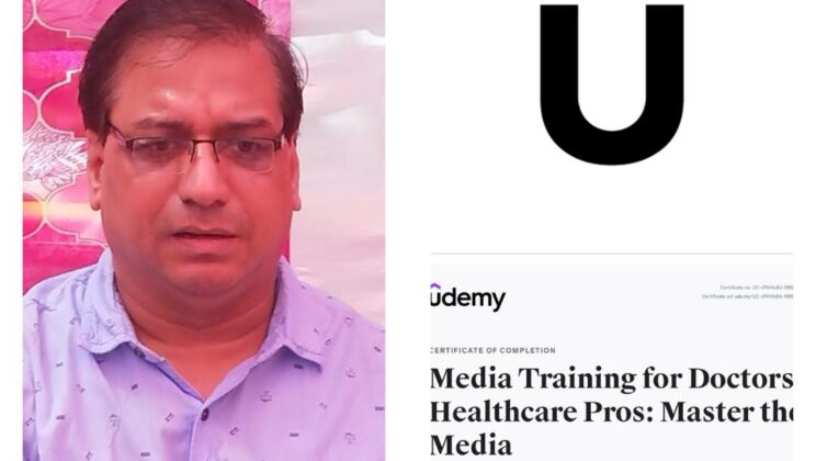 02 दिवसीय प्रशिक्षण प्राप्त कर डॉ० डी० सी० पसबोला बने सर्टीफाइड “मीडिया ट्रेनर फार डॉक्टर्स एंड हैल्थकेयर प्रोफेशनल्स” – मास्टर आफ मीडिया