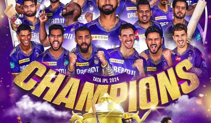 IPL:- केकेआर ने जीता आईपीएल 2024 का खिताब…. खेली शानदार पारी