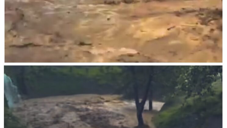 अल्मोड़ा:- भारी बारिश के कारण जागेश्वर धाम में हुआ काफी नुकसान…. नाले में बही बाइक