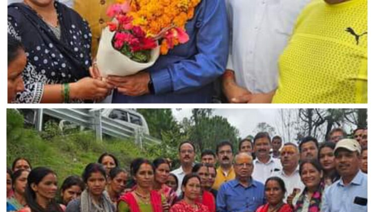 अल्मोड़ा:- पूर्व कैबिनेट मंत्री बंशीधर भगत के जागेश्वर धाम पहुंचने पर कार्यकर्ताओं ने किया जोरदार स्वागत….. ‘ एक पेड़ मां के नाम’ अभियान की हुई शुरुआत