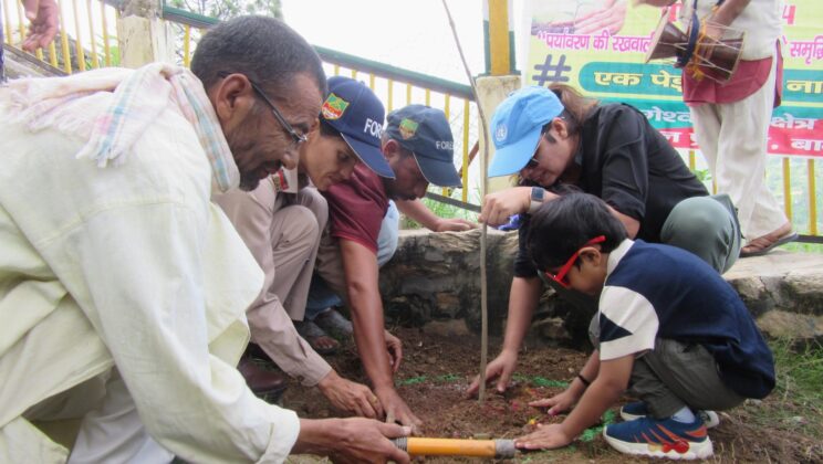 बागेश्वर -हरेला पर्व अभियान के तहत डीएम ने चंडिका पार्क में लगाया गुलमोहर का पौध