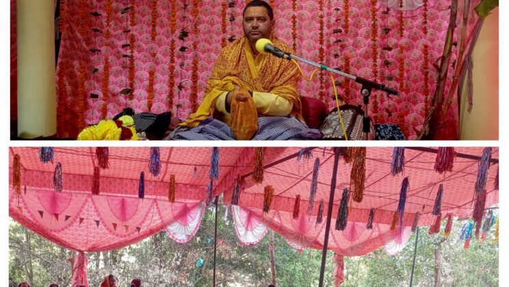गरुड़ – माल्दे गोल्ज्यू मंदिर में श्रीमद भागवत पुराण कथा को सुनने उमड़ आयी भक्तों की भीड़