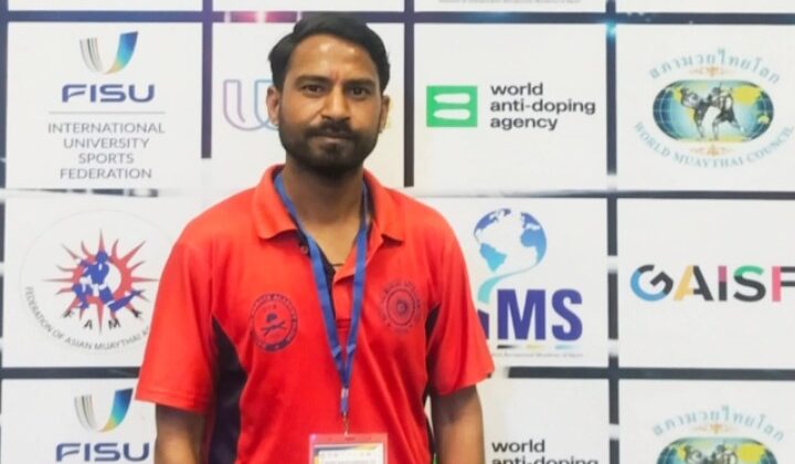 अल्मोड़ा:- यशपाल का मुए थाई नेशनल में पाँचवाँ स्थान