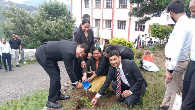 अल्मोड़ा:- राज्य विधिक सेवा प्राधिकरण के निर्देशानुसार आज जिले के न्यायालय परिसर में चलाया गया वृक्षारोपण अभियान