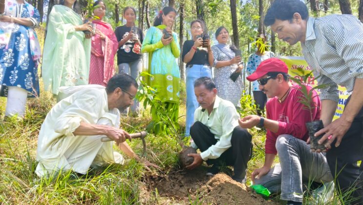 गरुड़ – तहसील में स्थापित मां नन्दा स्मृति वाटिका में श्रीदेव सुमन की 81 वीं पुण्यतिथि पर किया गया वृक्षारोपण