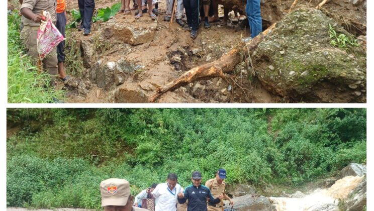 बागेश्वर – कपकोट विकास खण्ड के ग्राम पौसारी के तोक खाईजर में देर रात बादल फटने से भारी बर्षा के कारण मची तबाही
