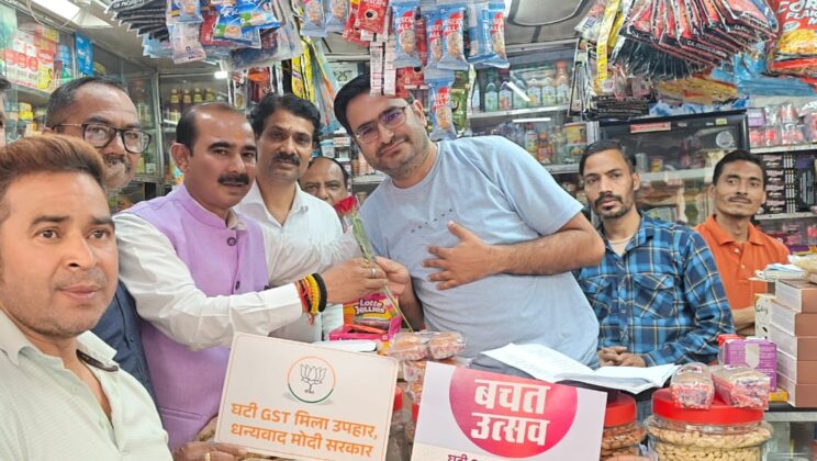 अल्मोड़ा:- जिले में सांसद अजय टम्टा के नेतृत्व में चलाया गया “जीएसटी बचत उत्सव” अभियान