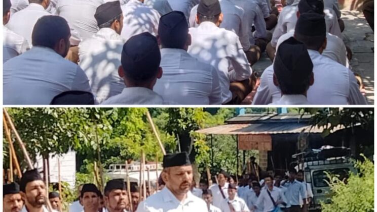 अल्मोड़ा में पंच परिवर्तन के संदेश के साथ व्यापक स्तर पर मनाया गया विजयादशमी उत्सव