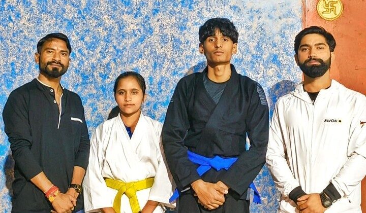 अल्मोड़ा सीनियर नेशनल जु- जित्सु चैंपियनशिप- 2025 के लिए रवाना हुई टीम