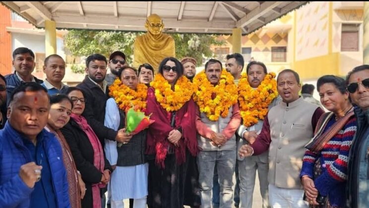 अल्मोड़ा:- चौघानपाटा में भाजपा के नवनियुक्त पदाधिकारियों का भव्य स्वागत एवं सत्कार