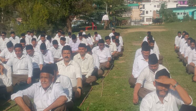 अल्मोड़ा में हिंदू नव वर्ष पर संघ का भव्य आयोजन, 159 स्वयंसेवकों ने किया पथ संचलन