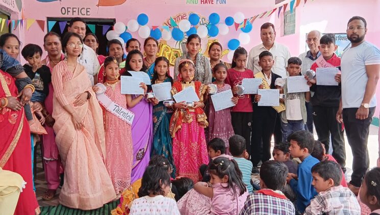 अल्मोड़ा:- राजकीय आदर्श प्राथमिक विद्यालय – बासोट, क्षेत्र- भिकियासैंण में धूमधाम से मनाया गया वार्षिकोत्सव एवं विदाई समारोह